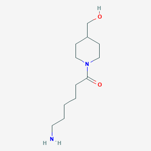 molecular formula C12H24N2O2 B7860614 6-Amino-1-[4-(hydroxymethyl)piperidin-1-yl]hexan-1-one 