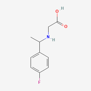 molecular formula C10H12FNO2 B7860644 [1-(4-Fluoro-phenyl)-ethylamino]-acetic acid 