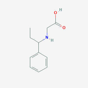 molecular formula C11H15NO2 B7860648 (1-Phenyl-propylamino)-acetic acid 