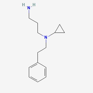 molecular formula C14H22N2 B7860655 N-(3-Aminopropyl)-N-(2-phenylethyl)cyclopropanamine 