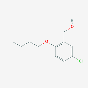 molecular formula C11H15ClO2 B7860696 (2-Butoxy-5-chlorophenyl)methanol 