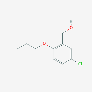 molecular formula C10H13ClO2 B7860709 (5-Chloro-2-propoxyphenyl)methanol 
