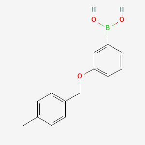molecular formula C14H15BO3 B7860760 Boronic acid, B-[3-[(4-methylphenyl)methoxy]phenyl]- 