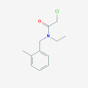 molecular formula C12H16ClNO B7860788 2-Chloro-N-ethyl-N-(2-methyl-benzyl)-acetamide 