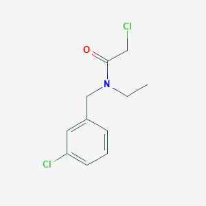 molecular formula C11H13Cl2NO B7860792 2-Chloro-N-(3-chlorobenzyl)-N-ethylacetamide 