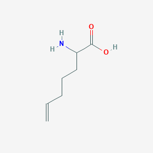 molecular formula C7H13NO2 B078608 2-氨基庚-6-烯酸 CAS No. 10325-17-4