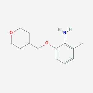 molecular formula C13H19NO2 B7860800 2-Methyl-6-[(oxan-4-yl)methoxy]aniline 