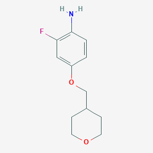 2-Fluoro-4-((tetrahydro-2H-pyran-4-yl)methoxy)aniline