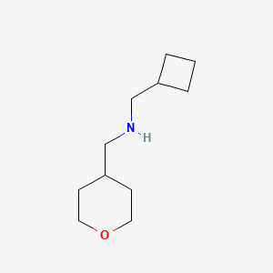 molecular formula C11H21NO B7860833 1-Cyclobutyl-N-((tetrahydro-2H-pyran-4-yl)methyl)methanamine 