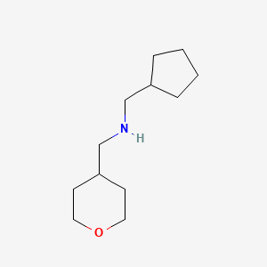molecular formula C12H23NO B7860841 (Cyclopentylmethyl)[(oxan-4-yl)methyl]amine 