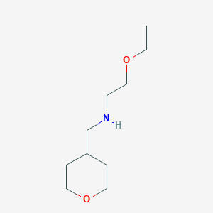 molecular formula C10H21NO2 B7860844 (2-Ethoxyethyl)[(oxan-4-yl)methyl]amine 
