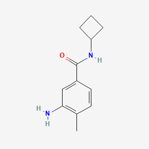 molecular formula C12H16N2O B7860884 3-amino-N-cyclobutyl-4-methylbenzamide 