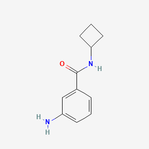 molecular formula C11H14N2O B7860899 3-amino-N-cyclobutylbenzamide 