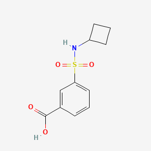 molecular formula C11H13NO4S B7860960 3-(N-Cyclobutylsulfamoyl)benzoic acid 