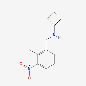 molecular formula C12H16N2O2 B7860967 N-(2-methyl-3-nitrobenzyl)cyclobutanamine 
