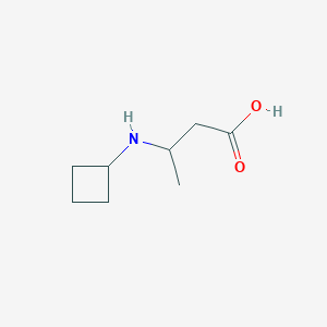 molecular formula C8H15NO2 B7860972 3-(Cyclobutylamino)-butanoic acid 