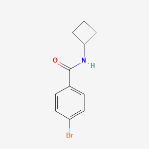 molecular formula C11H12BrNO B7860985 4-bromo-N-cyclobutylbenzamide 
