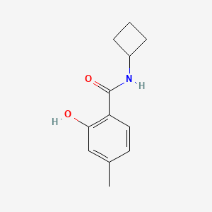 molecular formula C12H15NO2 B7861009 N-cyclobutyl-2-hydroxy-4-methylbenzamide 