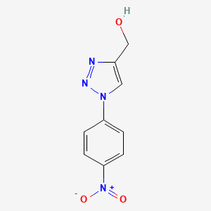 molecular formula C9H8N4O3 B7861035 [1-(4-Nitrophenyl)triazol-4-yl]methanol 