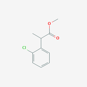 molecular formula C10H11ClO2 B7861053 Methyl 2-(2-chlorophenyl)propanoate CAS No. 115615-35-5