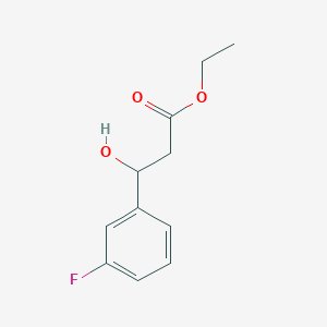 molecular formula C11H13FO3 B7861062 Ethyl 3-(3-fluorophenyl)-3-hydroxypropanoate CAS No. 51699-42-4