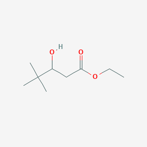 molecular formula C9H18O3 B7861072 Pentanoic acid, 3-hydroxy-4,4-dimethyl-, ethyl ester CAS No. 30458-17-4