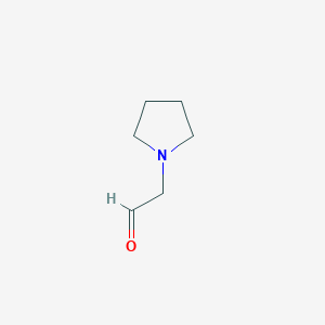 molecular formula C6H11NO B7861084 1-Pyrrolidineacetaldehyde HCl H2O 