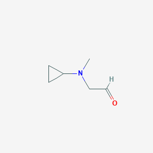molecular formula C6H11NO B7861091 2-(Cyclopropyl(methyl)amino)acetaldehyde 