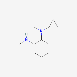 molecular formula C11H22N2 B7861110 N-Cyclopropyl-N,N'-dimethyl-cyclohexane-1,2-diamine 