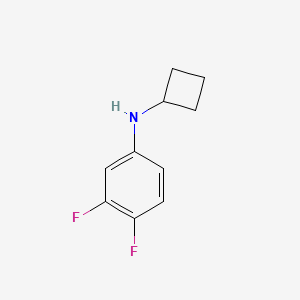molecular formula C10H11F2N B7861184 N-cyclobutyl-3,4-difluoroaniline 