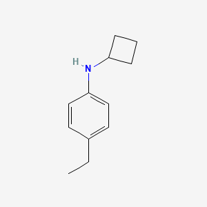 molecular formula C12H17N B7861192 N-cyclobutyl-4-ethylaniline 