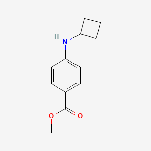 molecular formula C12H15NO2 B7861218 Methyl 4-(cyclobutylamino)benzoate 