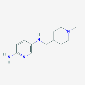 molecular formula C12H20N4 B7861282 N5-(1-Methyl-piperidin-4-ylmethyl)-pyridine-2,5-diamine 
