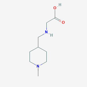 molecular formula C9H18N2O2 B7861291 [(1-Methyl-piperidin-4-ylmethyl)-amino]-acetic acid 