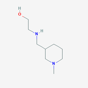 molecular formula C9H20N2O B7861323 2-[(1-Methyl-piperidin-3-ylmethyl)-amino]-ethanol 