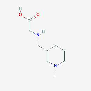 molecular formula C9H18N2O2 B7861331 [(1-Methyl-piperidin-3-ylmethyl)-amino]-acetic acid 