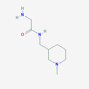 molecular formula C9H19N3O B7861332 2-Amino-N-(1-methyl-piperidin-3-ylmethyl)-acetamide 