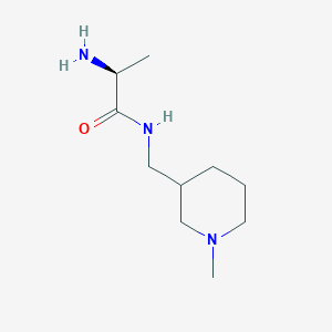 molecular formula C10H21N3O B7861340 (S)-2-Amino-N-(1-methyl-piperidin-3-ylmethyl)-propionamide 