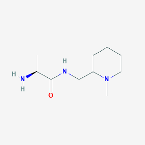 molecular formula C10H21N3O B7861370 (S)-2-Amino-N-(1-methyl-piperidin-2-ylmethyl)-propionamide 