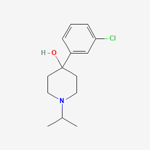 molecular formula C14H20ClNO B7861393 4-(3-Chlorophenyl)-4-hydroxy-1-iso-propylpiperidine 