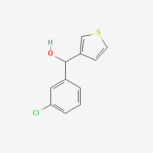 molecular formula C11H9ClOS B7861400 3-Chlorophenyl-(3-thienyl)methanol 