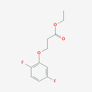 molecular formula C11H12F2O3 B7861440 Ethyl 3-(2,5-difluorophenoxy)propanoate 