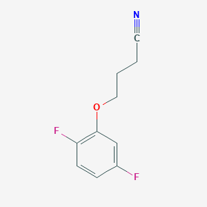 molecular formula C10H9F2NO B7861442 4-(2,5-Difluoro-phenoxy)butanenitrile 