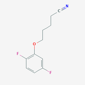molecular formula C11H11F2NO B7861450 5-(2,5-Difluoro-phenoxy)pentanenitrile 
