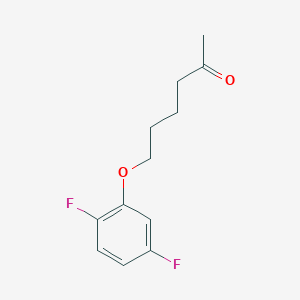 molecular formula C12H14F2O2 B7861464 6-(2,5-Difluorophenoxy)hexan-2-one 