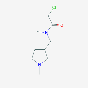 molecular formula C9H17ClN2O B7861469 2-Chloro-N-methyl-N-(1-methyl-pyrrolidin-3-ylmethyl)-acetamide 