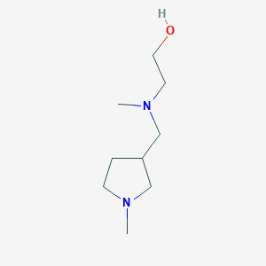 molecular formula C9H20N2O B7861488 2-[Methyl-(1-methyl-pyrrolidin-3-ylmethyl)-amino]-ethanol 