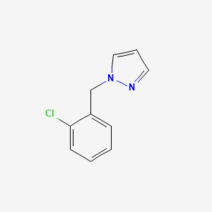 molecular formula C10H9ClN2 B7861494 1-[(2-chlorophenyl)methyl]-1H-pyrazole 
