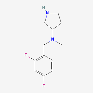 molecular formula C12H16F2N2 B7861509 N-(2,4-Difluorobenzyl)-N-methylpyrrolidin-3-amine 