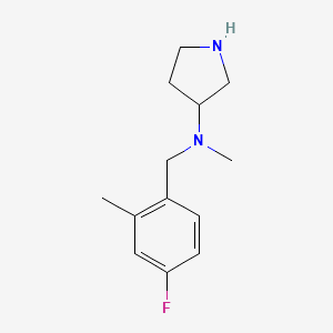 molecular formula C13H19FN2 B7861517 N-(4-Fluoro-2-methylbenzyl)-N-methylpyrrolidin-3-amine 